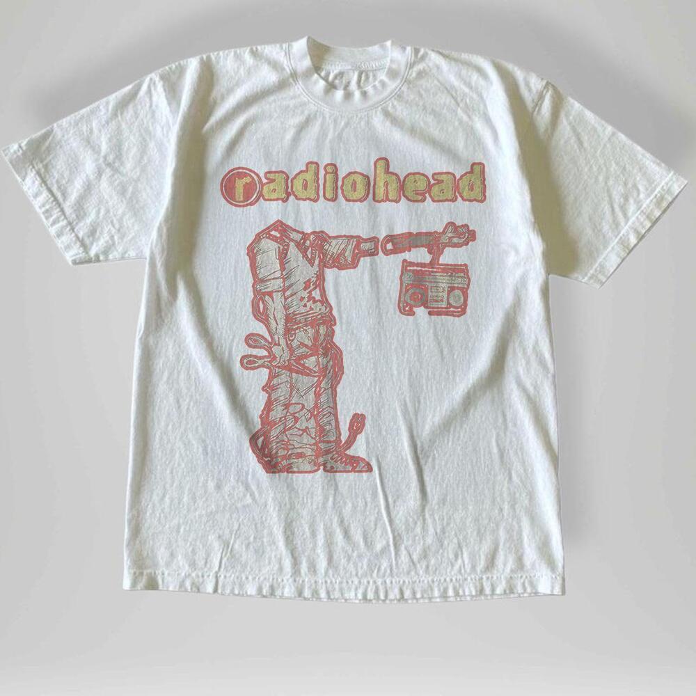 Style Radiohead Band White T-Shirt